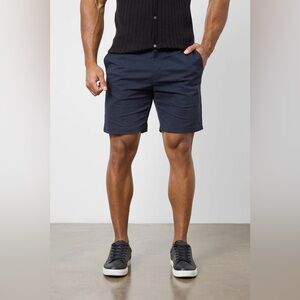 NWT‎ Tailored Athlete Athletic Fit Chino Shorts 7'' in Navy 34